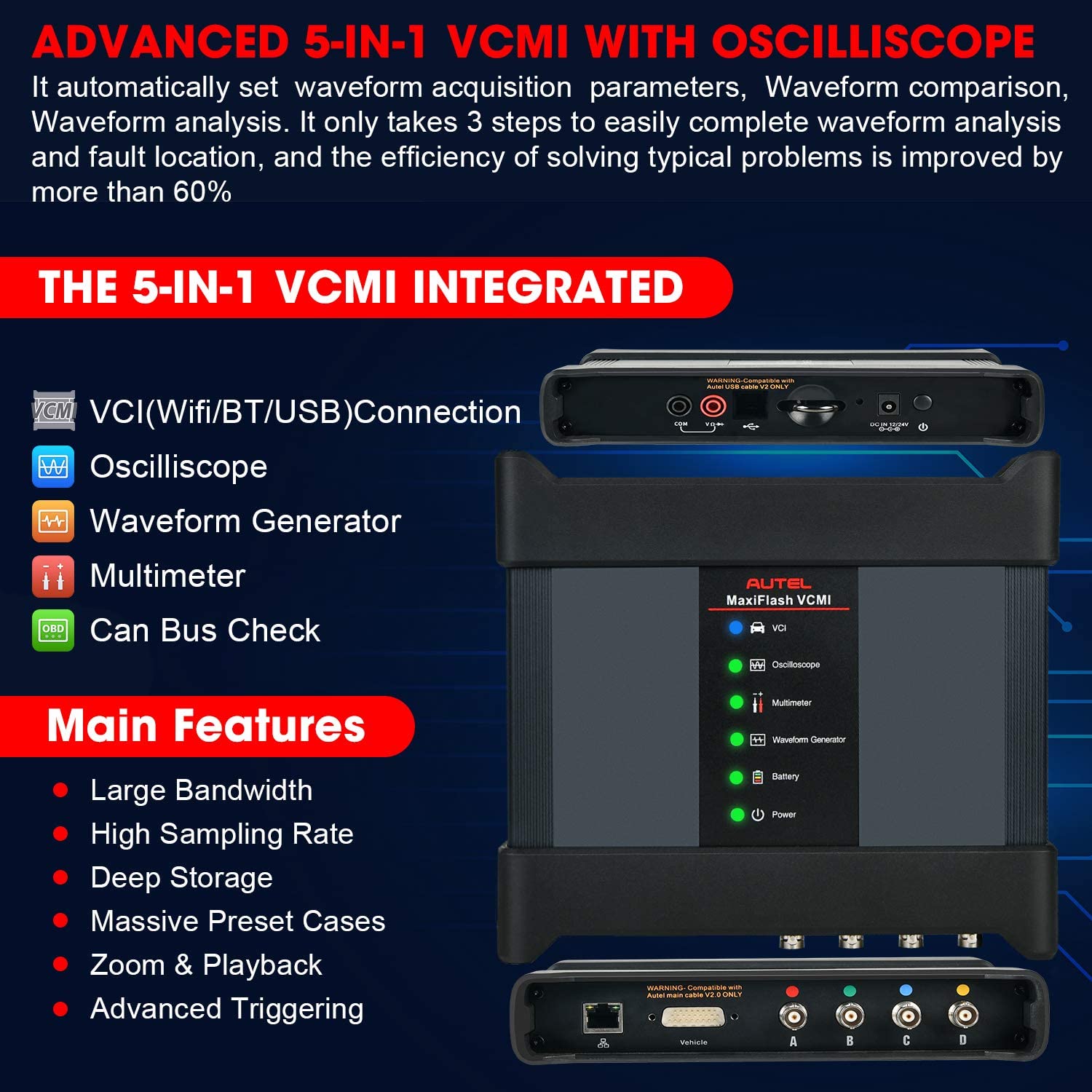 Autel MaxiSYS Ultra Intelligent Diagnostic Tool for Car with 5-IN-1 VCMI and ECU Programming