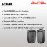 Autel APB112 Smart Key Simulator Work with IMMO Key FOB Programming Tools MaxiIM IM508+MP400 IM608 IM608 PRO IM600 and OTOFIX IMMO Tools Vehicle Key Chip Emulator