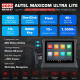 Autel MaxiCOM Ultra Lite ECU Programming & Coding Dignostic Tool, No IP Restriction, Intelligent Diagnostics Scanner & Topology Map, Upgrade of MaxiSys Ultra/ MS919/ MS909