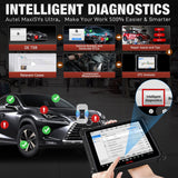 Autel Scanner MaxiSys Ultra Dignostic Tools, J-2534 ECU Programming & Coding, Topology Map, Multi-Screen Display, 5-in-1 VCMI, 40+ Services