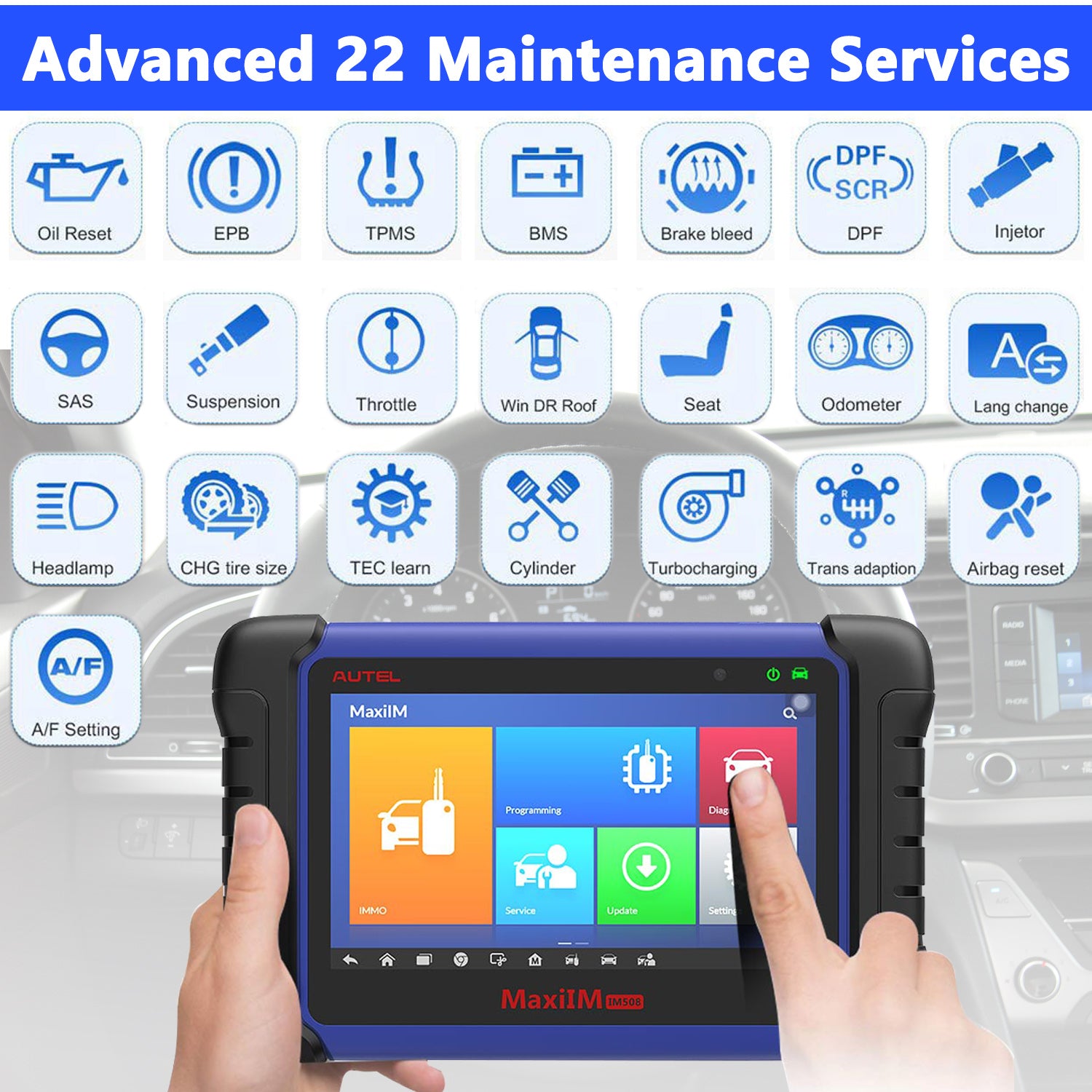 Latest] Autel MaxiIM IM508 Key Programming and Diagnostic Tablet –