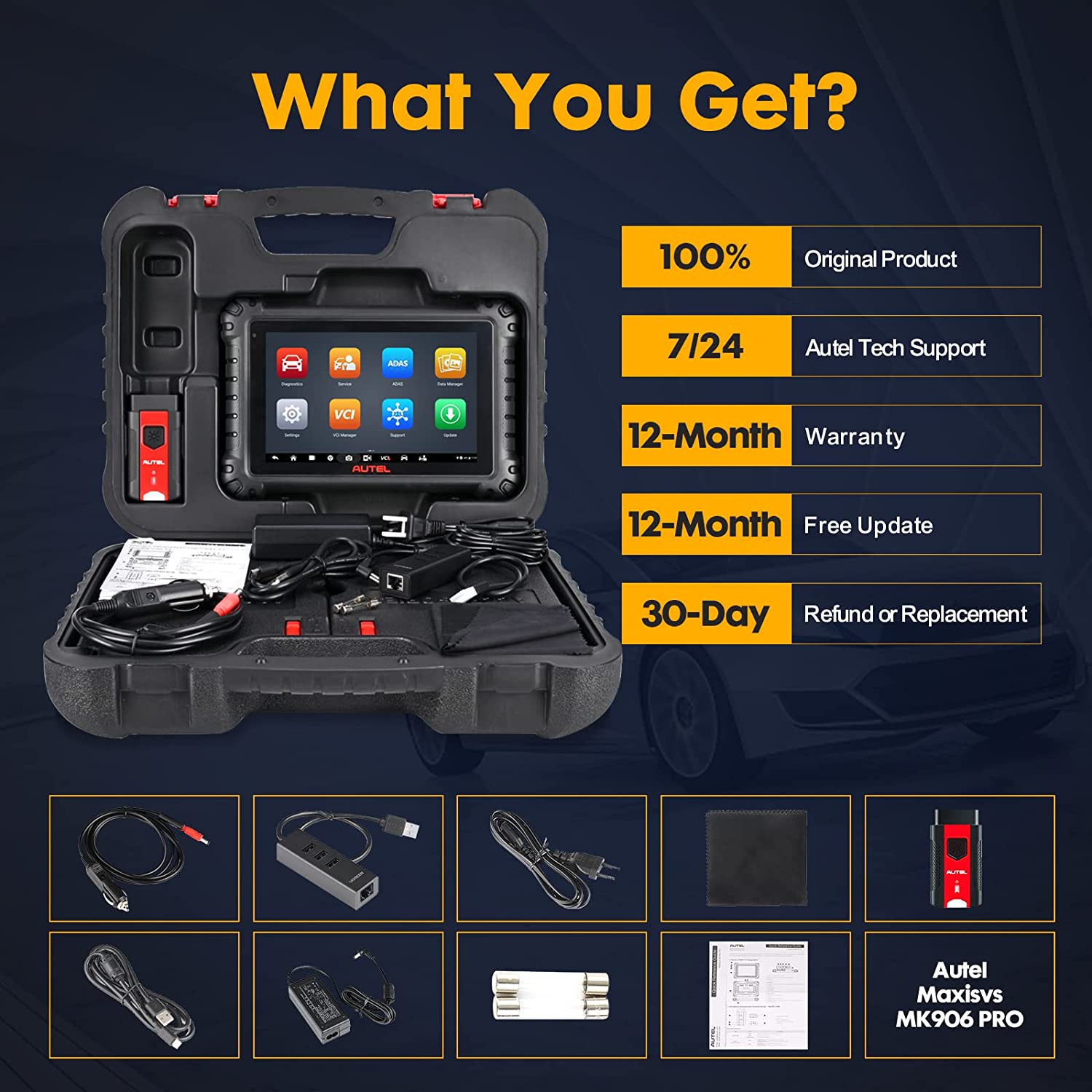 Autel Scanner MaxiCOM MK906 Pro,Bi-Directional Control Scan Tool – 