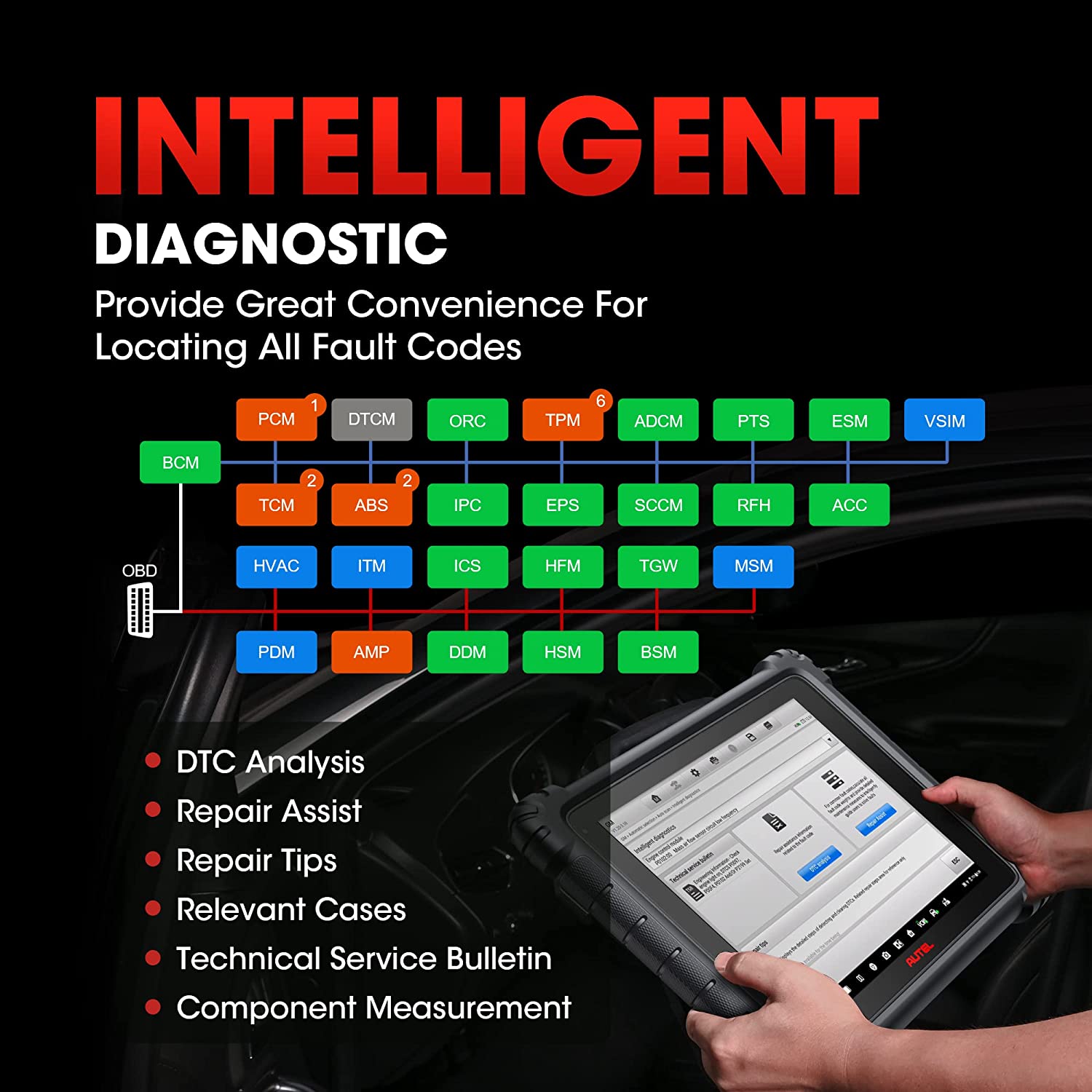 Autel 5-IN-1 MaxiSYS Ultra Automotive Intelligent 258GB Vehicle Dignostis Scan Tablet with J2534 ECU Programming 40+ Services, Upgrded of MS908S Pro/ Elite/ MS909/ MS919