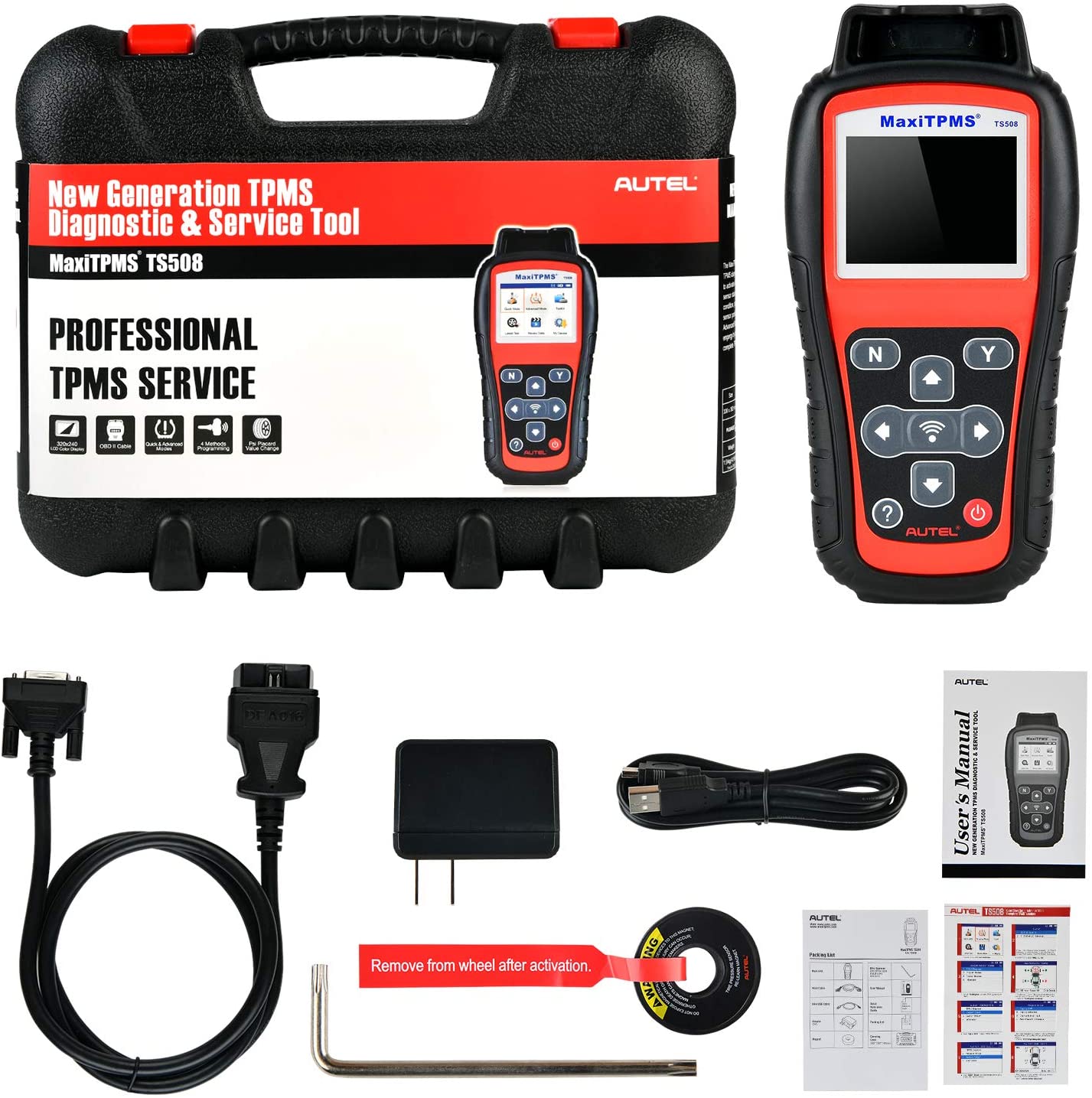 Autel MaxiTPMS TS508WF TPMS Relearn Programming Tool for MX-Sensors (3 ...